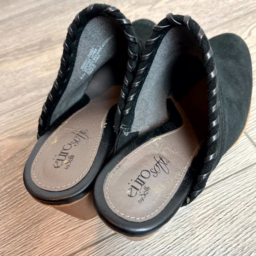 New Euro Soft by Sofft Black Sandy Clog size 8 - Picture 8 of 8